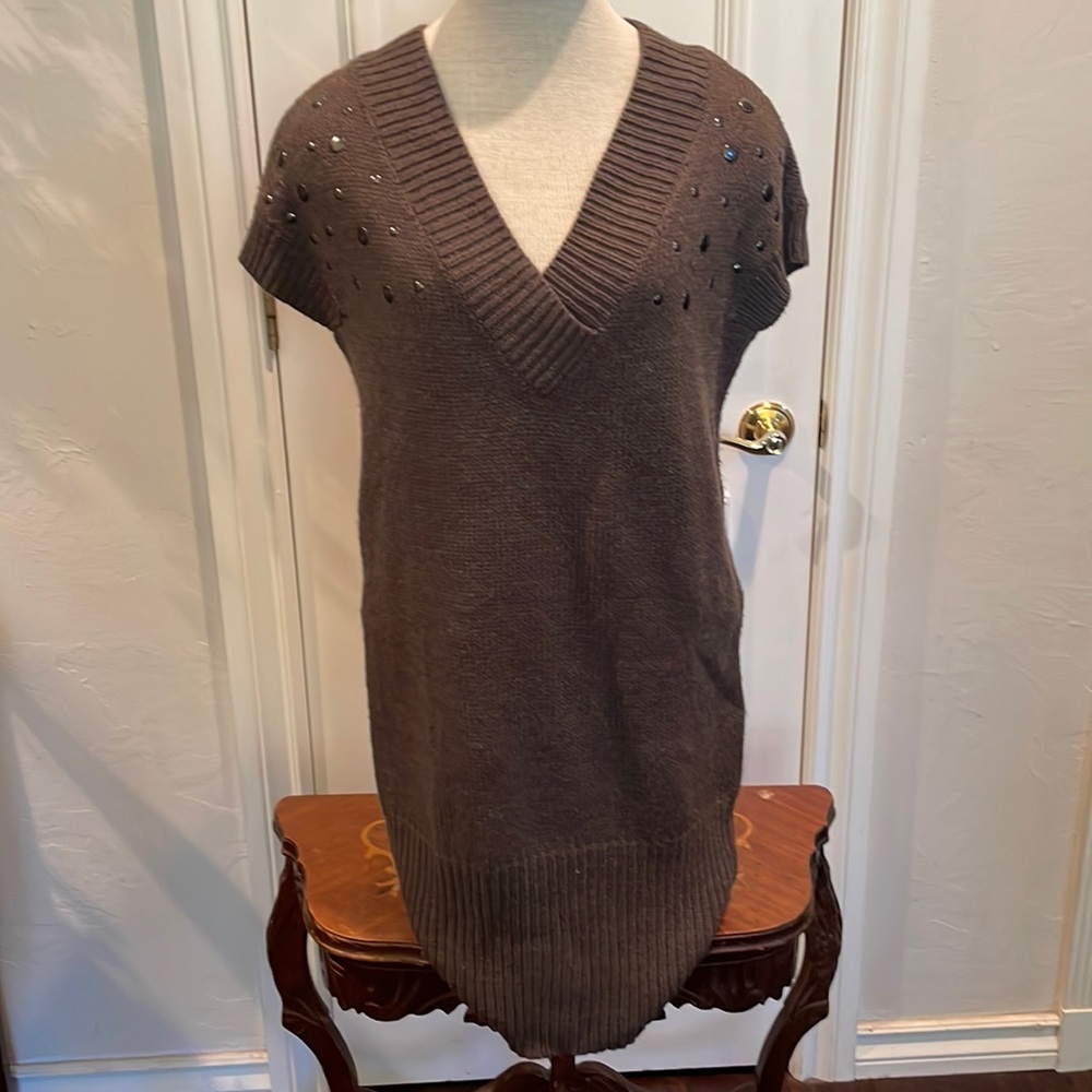 Warm Brown Sweater Dress